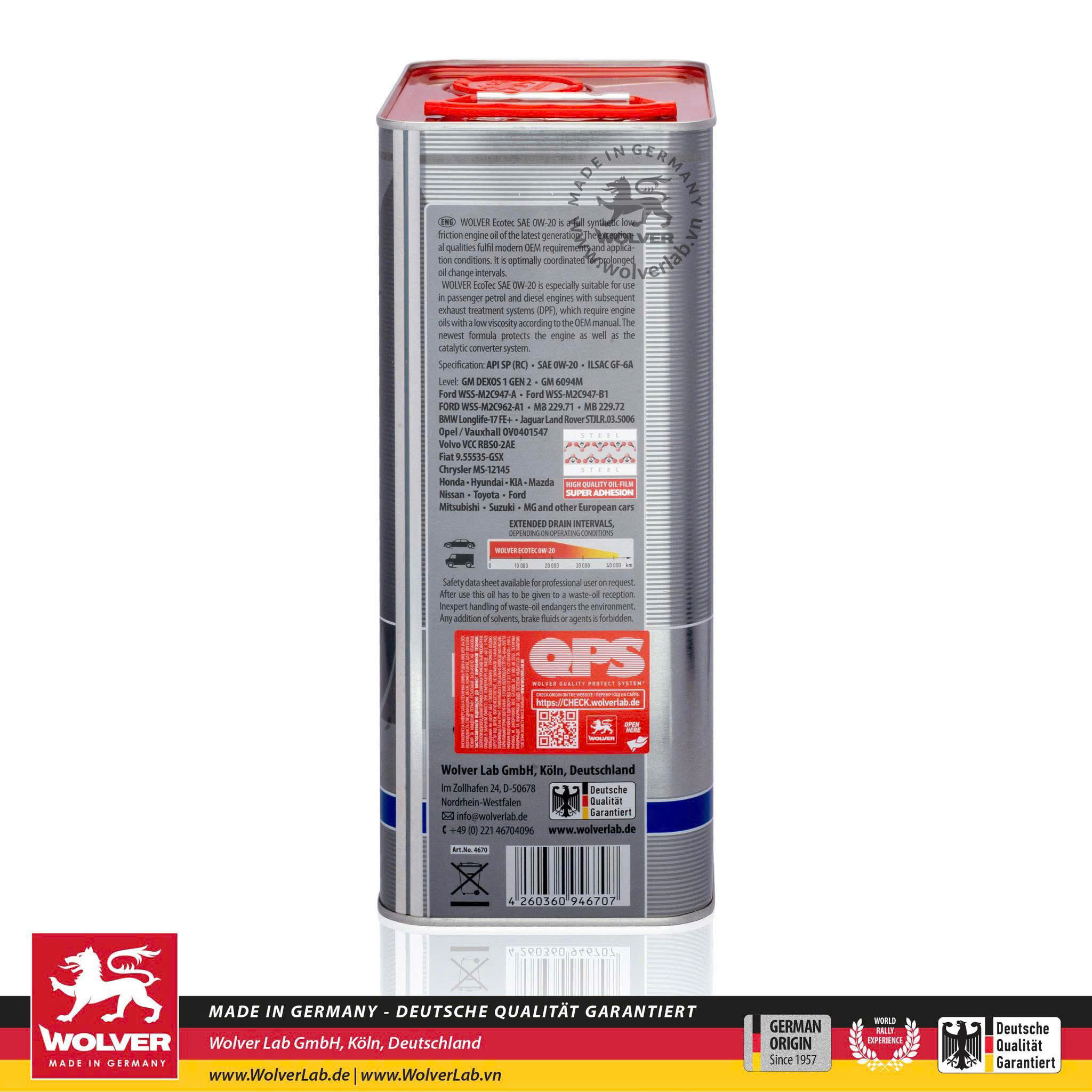 Wolver Ecotec 0W20 - Ảnh 3