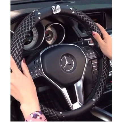 Bọc Vô Lăng Ô Tô Đính Đá Họa Tiết - Ảnh 2