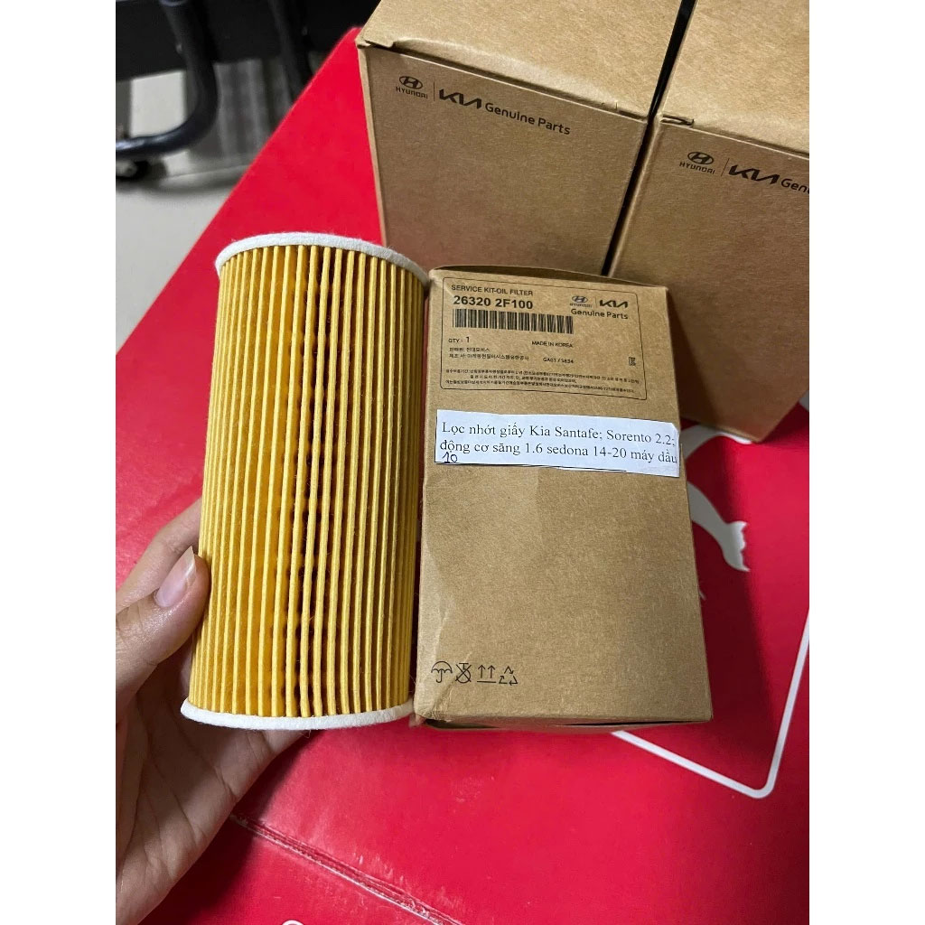 Lọc nhớt giấy 26320-2F100 - Ảnh 3